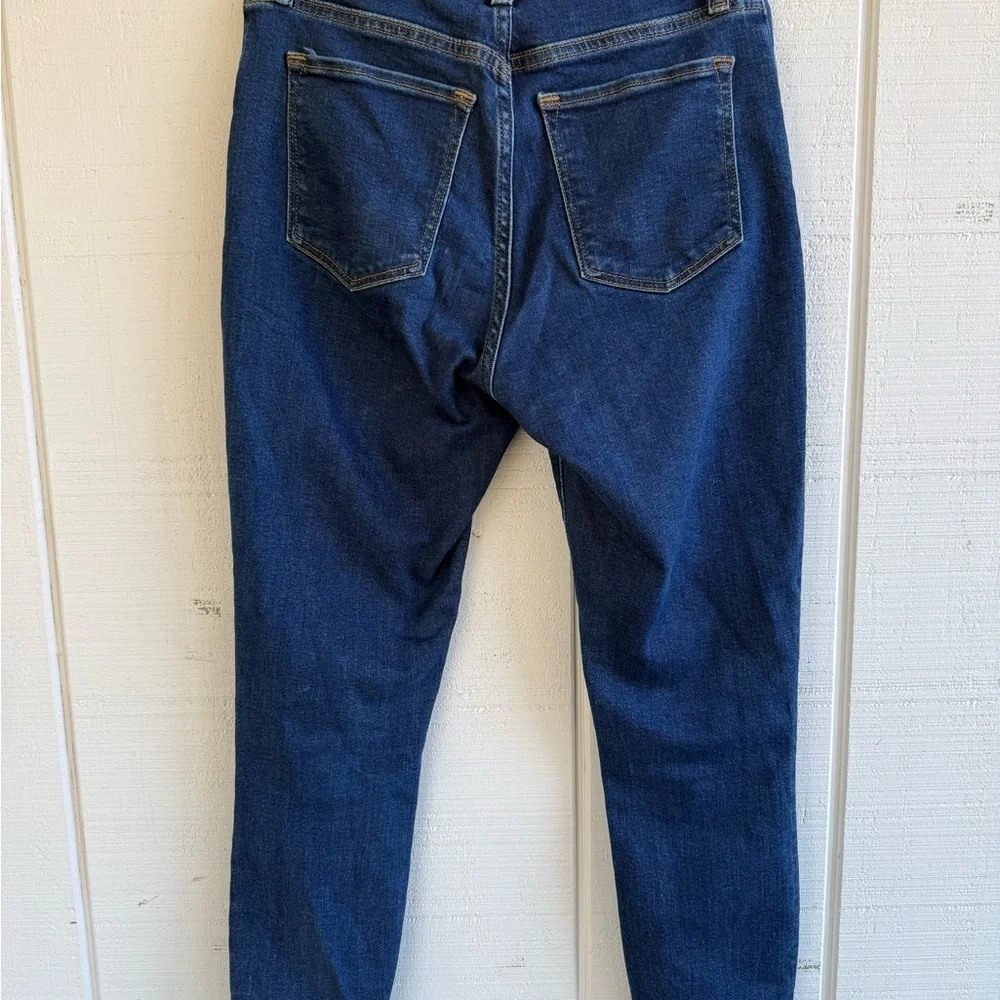 Abercrombie & Fitch Super Skinny Ankle High Rise Curve Love Size 27/4S Dark Wash